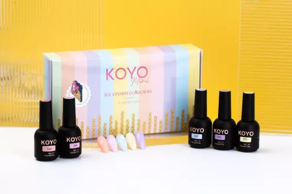 מארז5 יחידות לק ג'ל KOYO ICECREAM 10 מ"ל